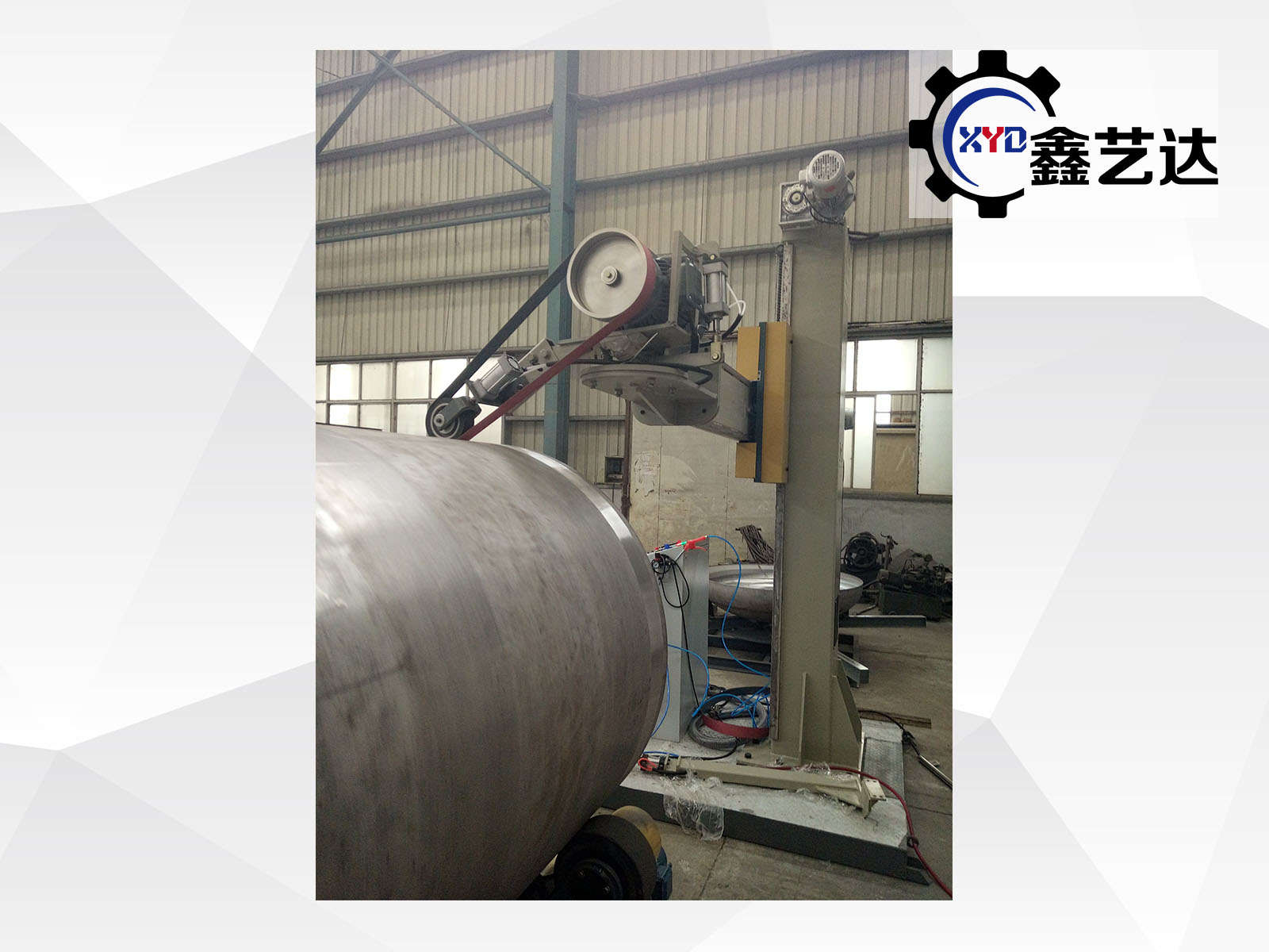 罐體環(huán)形砂帶外拋光 (2)